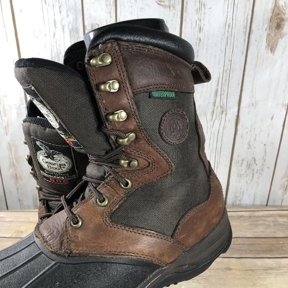 Georgia Boot 800Gram Waterproof Insulated Boots Mens Size 8W G9533 Hunting - Picture 10 of 12